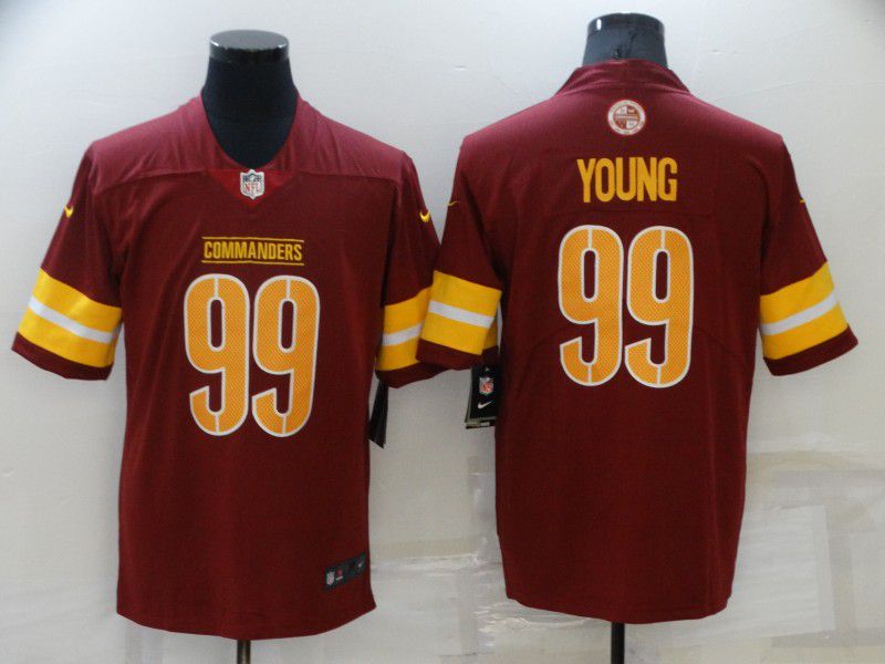 Men Washington Redskins #99 Young Red 2022 Nike Limited Vapor Untouchable NFL Jersey